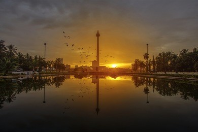 monas, the icon of jakarta city, indonesia