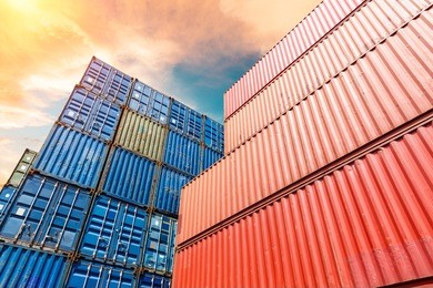 industrial container yard for logistic import export business