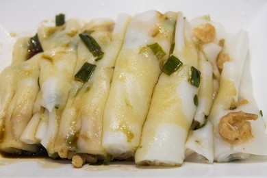 hong kong food - steamed rice-flour rolls