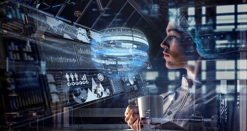 innovative technologies in science and medicine. mixed media