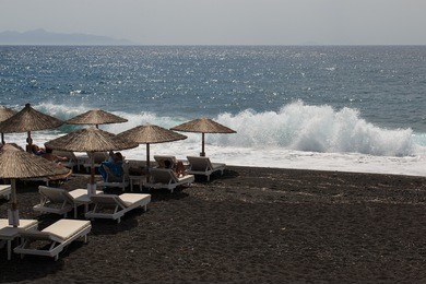 kamari beach - santorini