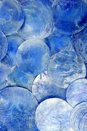 mother of pearl blue round circle pattern texture