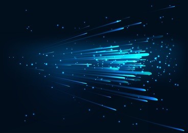 high speed. hi-tech. abstract technology background concept.speed movement pattern and motion blur over dark blue background.