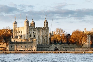 tower of london at sunset, england, famous place, international landmark