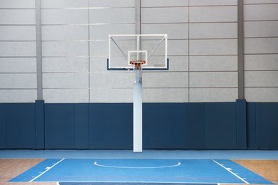 basketball court in a school