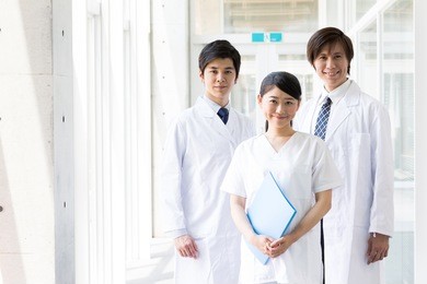 portrait of asian doctor in hospital