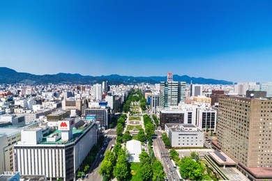 odori park in hokkaido japan