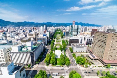 odori park in hokkaido japan