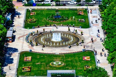 odori park in hokkaido japan