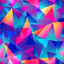 rainbow color triangle seamless pattern (vector eps 10)