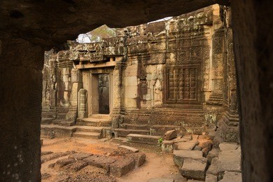 banteay kdei temple, angkor wat, cambodia