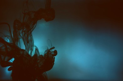 undersea world. underwater marvel. ink in water