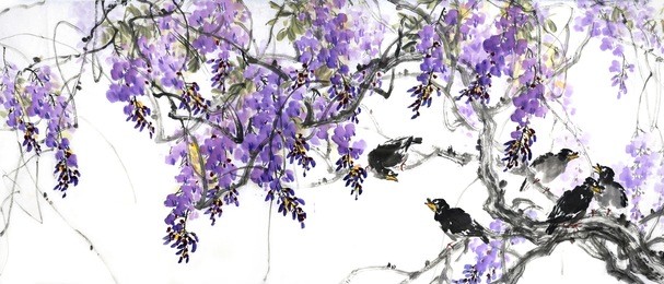 flower painting.traditional chinese painting.