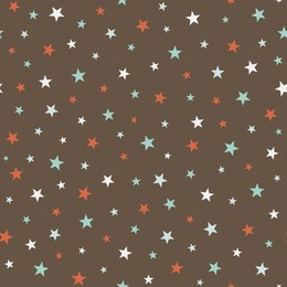 seamless scattered stars pattern