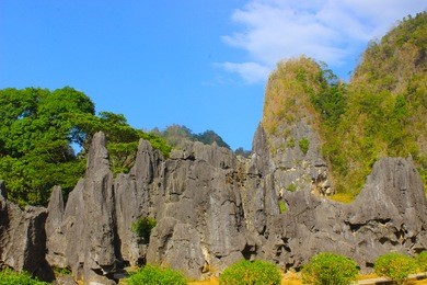 云南省昆明市石林公园步哨山景区岩石自然景