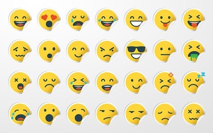 emoji / emoticon sticker set