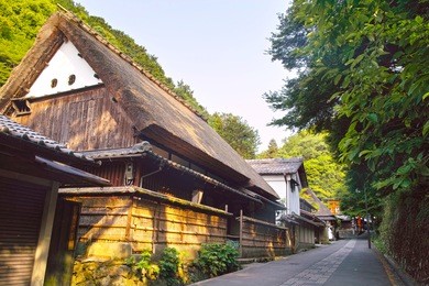 townscape of toriimoto town of oku saga kyoto