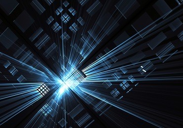 abstract technology illustration, 3d illustration