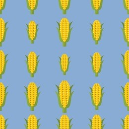 corn vector seamless pattern. cartoon vegetable stylish texture. repeating plum vegetables seamless pattern background for eco bio vegetables design