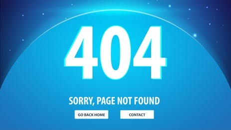 404 error with space on the background. page not found. ui ux template for website. vector illustration