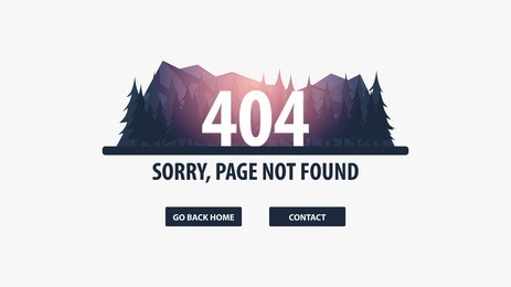 404 error. page not found. ui ux template for website. vector illustration