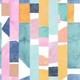abstract watercolor seamless pattern. artwork in geometric modern style.