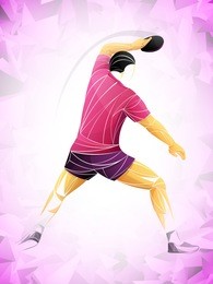 table tennis purple