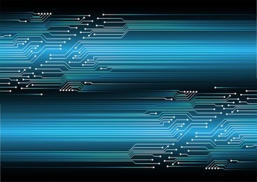 blue cyber high tech circuit board