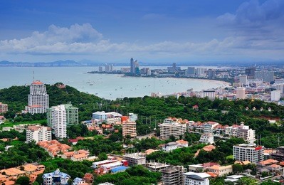overlooking the pattaya city