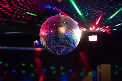 disco ball light reflection background