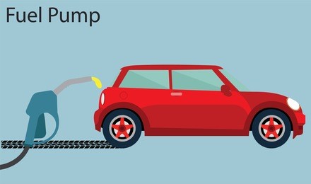 full tank, fill the car.