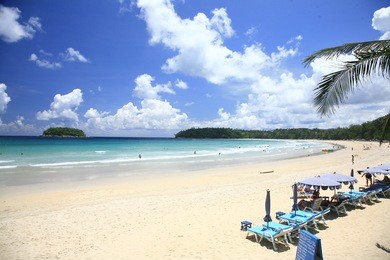 summer on the kata beach, phuket thailand