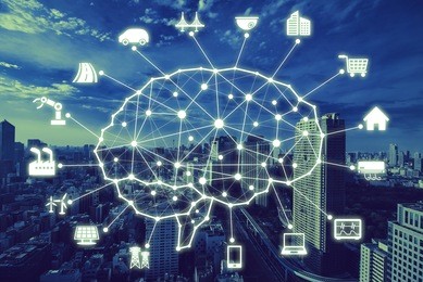 ai concept. artificial intelligence and various industries.