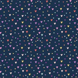vector cute romantic cartoon hearts seamless pattern background