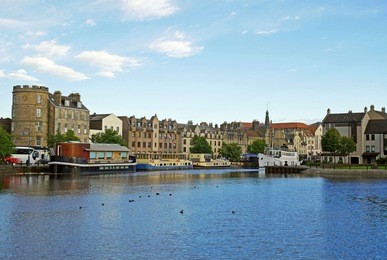 port of leith, edinburgh, scotland.