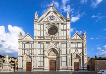 the basilica di santa croce (basilica of the holy cross) in florence, italy
