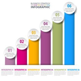 business infographics, strategy, timeline, design template illustration. vector eps10.