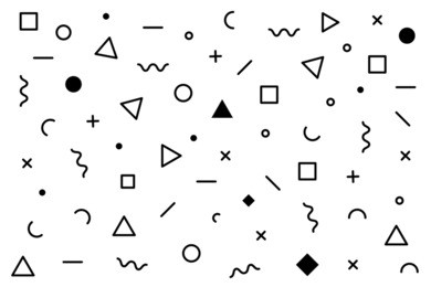 geometric elements memphis pattern background. retro style texture