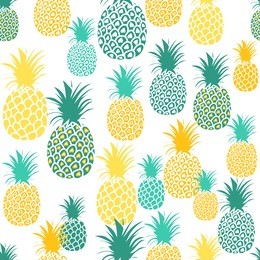 pineapple seamless pattern. pineapple background. summer tropical all over print.