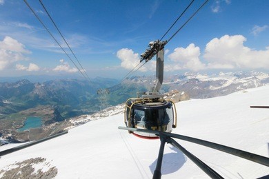 mt. titlis, switzerland from the viewpoint  360 degree panoramic, the popular tourist attractions of switzerland.
