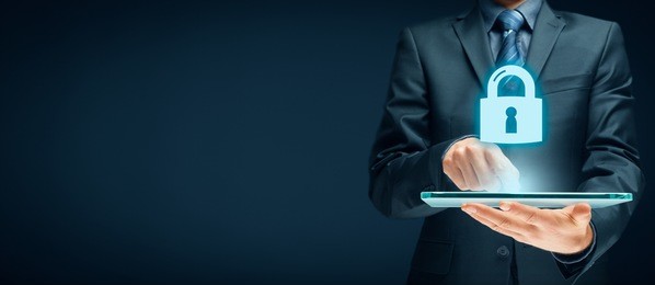 cybersecurity and information technology security services concept. login or sign in internet concepts.