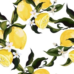 seamless lemon pattern