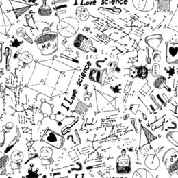 seamless pattern - science