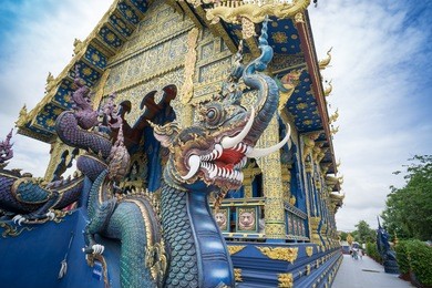 wat rong suaten, temple in chiang rai thailand
