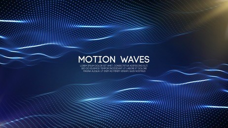 3d glowing abstract digital wave particles. futuristic vector illustration. hud element. technology concept. abstract background.