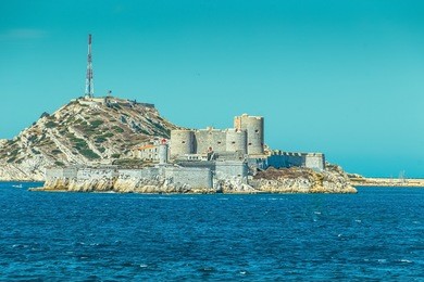 chateau d'if, famous prison mentioned in dumas monte cristo novel, marseille, france
