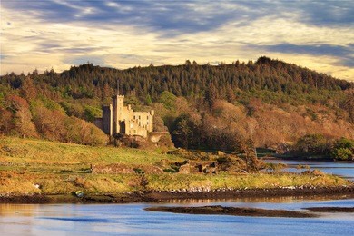 dunvegan castle, on the isle of skye, scotland.