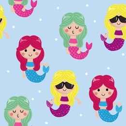 cute mermaid pattern