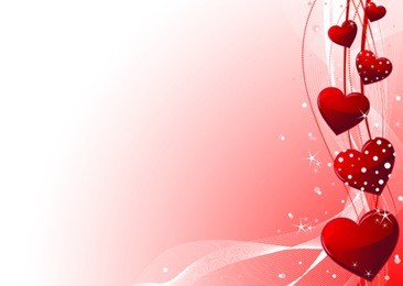 beautiful red valentine's day vector background