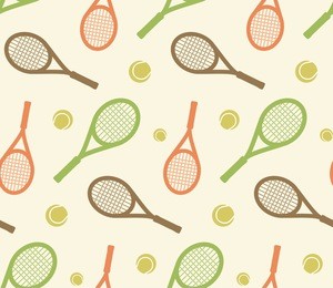 summer tennis sport pattern